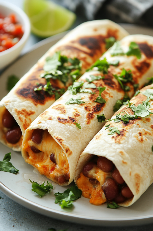 bean and cheese burritos